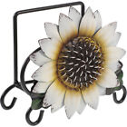 Metall-Sonnenblumen-Serviettenhalter für den Esstisch zu Hause.