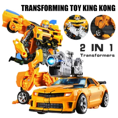 Kinder Transformer Spielzeug Hummel Transformator Auto Roboter Transforming Gift - Bild 1 von 4