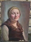 Giorgio Matteo Aicardi 1891-1984 - Portrait de jeune femme - peinture à l'huile