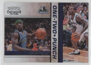 2010-11 Playoff Contenders Patches One-Two Punch Jonny Flynn Michael Beasley #19