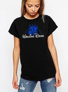 AMC's TWD/The Walking Dead Disney Themed Tee~Mens/Unisex & Ladies Fits/Styles - Picture 1 of 5
