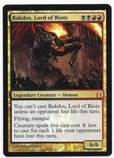 1 x Foil MTG Rakdos, Lord of Riots Return to Ravnica Set Foil