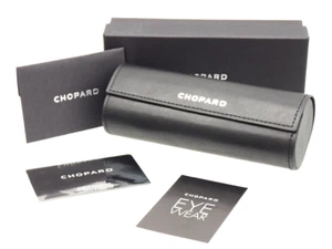 CHOPARD EYE WEAR Hardcase Eyeglass Case Eyeglass Case Eyeglass Box 'Black Navy' NEW - Picture 1 of 4