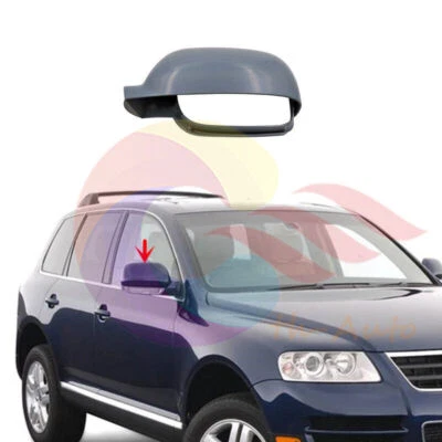 Cubierta de espejo retrovisor lateral derecho sin pintar para VW Volkswagen Touareg años 2003-2007 Foto 1 de 4
