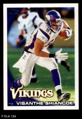 2010 Topps #134 Visanthe Shiancoe Vikings Morgan St 8 - NM/MT - Image 1 of 2