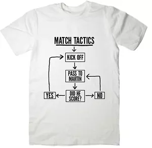 Match Tactics, Pass to Martin - lustiges Derby County FC Fußball T-Shirt - Bild 1 von 4