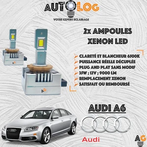 ✅ KIT 2x AMPOULES XENON LED AUDI A6 C6 ✅ - Picture 1 of 11