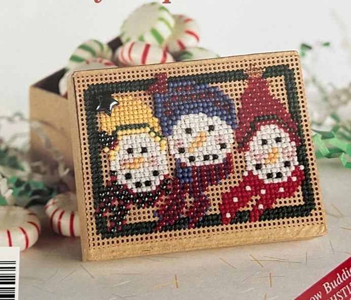 Mill Hill Holiday Simple Treasures Snow Buddies Cross Stitch PATTERN - Image 1 of 1