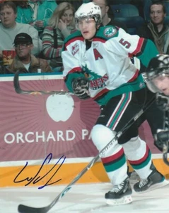 LUKE SCHENN SIGNED KELOWNA ROCKETS WHL 8x10 PHOTO #2 VANCOUVER CANUCKS - Picture 1 of 2