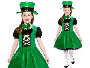 Filles Leprechaun Irlandais Déguisement Enfant Irlande Patrick's Costume - Foto 1 di 4
