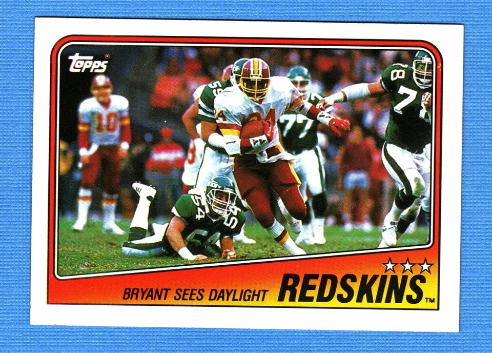 1988 Topps #7 Kelvin Bryant NM+ Redskins Team Card - Image 1 of 1