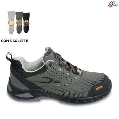 SCARPE ANTINFORTUNISTICHE BETA 7273G BASSA COMODA LEGGERA PELLE IMPERMEABILE - Immagine 1 di 4