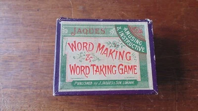 ANTIQUE GAME - Circa 1900  - JAQUES WORD MAKING & WORD TAKING . - Image 1 of 4