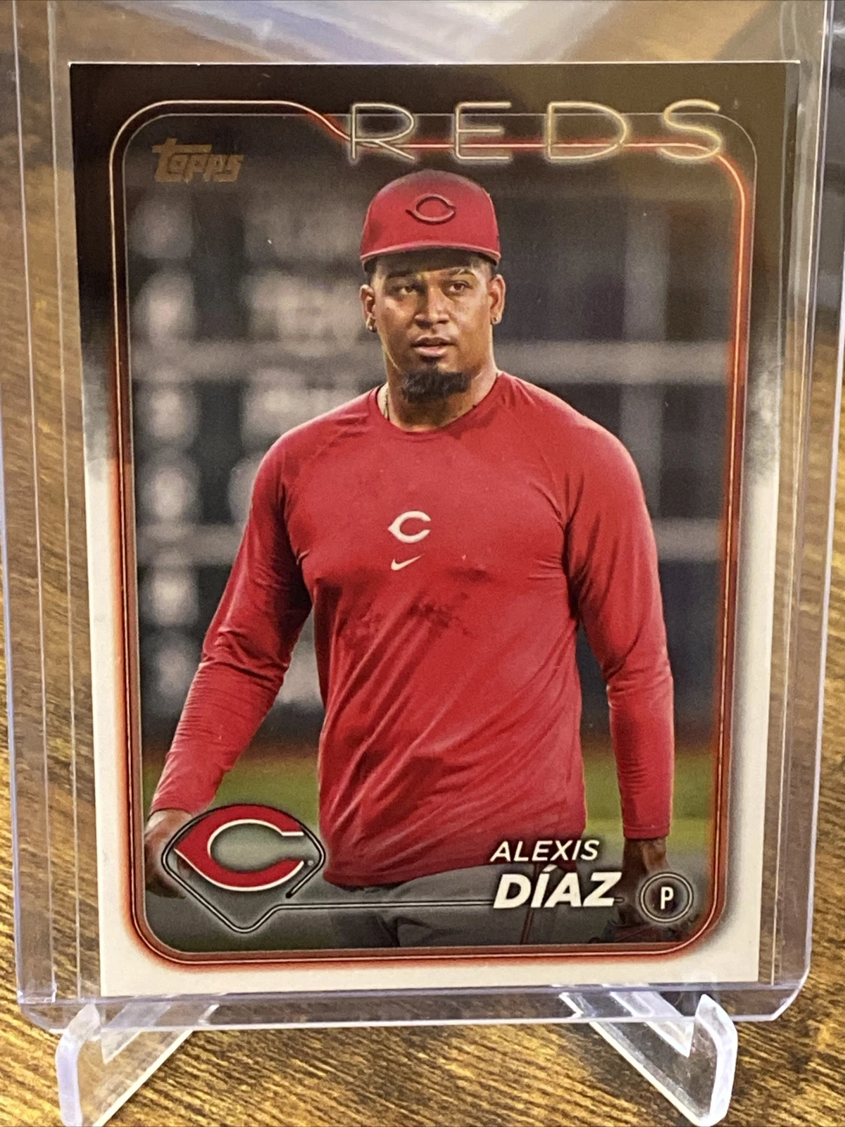 2024 Topps Series 1 Alexis Diaz Golden Mirror SSP #297 Reds ⚾️🔥