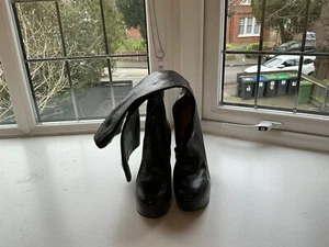 black knee high boots size 36/3 - Picture 1 of 4