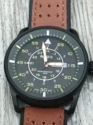 Nuevo Reloj Hombre Rogue Correa Marrón Analógico Cuarzo Modelo RG 10545 (NECESITA BATERÍA) Foto 1 de 4