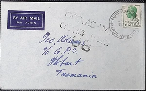 (AUS-295)Australia 1950 Sobre con sello SG250 de P. Nueva Guinea a Tasmania - Imagen 1 de 1