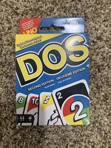 Uno DOS Card Game, Great Game For The Family Age 7+. Second Edition. NEW - Picture 1 of 5