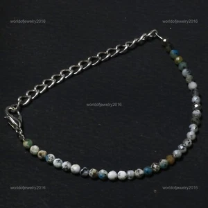 K2 Gemstone 925 Silver Birthday Anniversary Beaded Handmade Handcrafted Bracelet - Picture 1 of 5