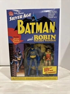 Batman 1966 TV Series Deluxe Classic Silver Age Batman & Robin Figure Set New - Picture 1 of 8