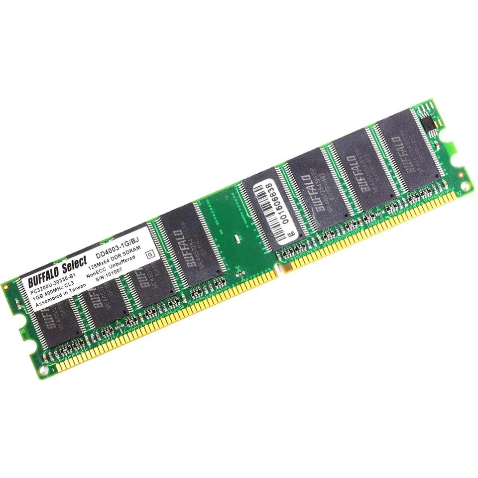 Buffalo DDR1 1GB 400MHZ PC3200 RAM Memoria Módulo Dimm PC De Sobremesa Desktop - Imagen 1 de 1