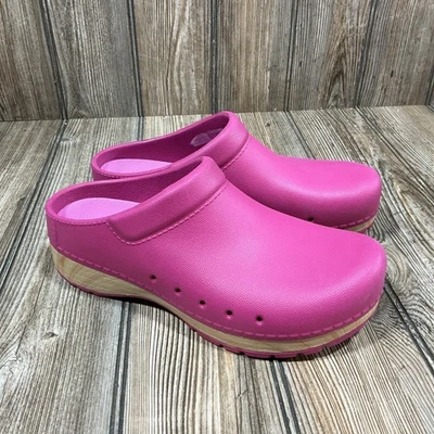 Dansko Kane Molded Clogs Womens 37 US 6.5/7 Fuchsia Nurse Shoes Slip On Mules - Image 1 of 4