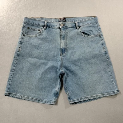 Shorts jeans masculino Architect ajuste relaxado cintura alta azul tamanho 40 - Imagem 1 de 4