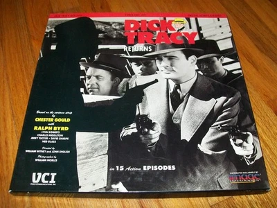 DICK TRACY RETURNS 3-Laserdisc LD BOXED SET EXCELLENT VERY RARE RALPH BYRD STARS - Image 1 of 2