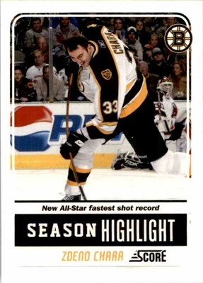 2011-12 Score Glossy Zdeno Chara #15 - Image 1 of 2