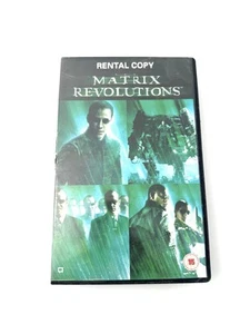MATRIX REVOLUTIONS BIG BOX EX RENTAL VHS VIDEO TAPE BLUE TAPE READ DESCRIPTION - Picture 1 of 5