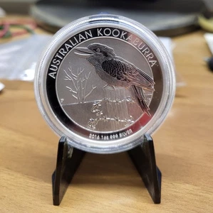 2016 Australien Kookaburra 1 dollaro 1 oncia argento 999 capsula - Foto 1 di 2