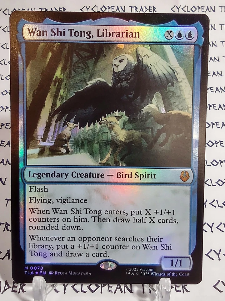 FOIL WAN SHI TONG, LIBRARIAN (#01) mtg NM The Last Airbender Mythic - Image 1 of 1