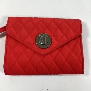 Vera Bradley Geldbörse Kalbsleder rot ultraleicht Drehverschluss TOP - Bild 1 von 8
