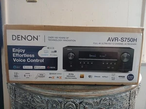 Denon AVR-S750H 7.2 Channel 4K Ultra HD Network AV Receiver 165W HDR 10 Atmos - Picture 1 of 2