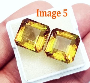 9 To 11 Ct Octaogn Certified Alexandrite Color Changing Pair Loose Gems RL165 - Picture 1 of 6