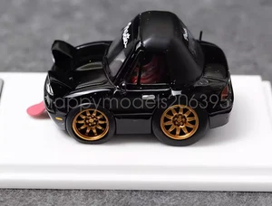 MJ Escala 1:64 Negro Miata MX5 Mini Lindo Tipo Q Deportes Diecast Resina Modelo de Regalo - Imagen 1 de 3