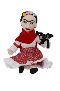 Little Thinkers Unemployed Philosophers Guild 2019 Frida Kahlo 13" Plush Doll - Picture 1 of 8