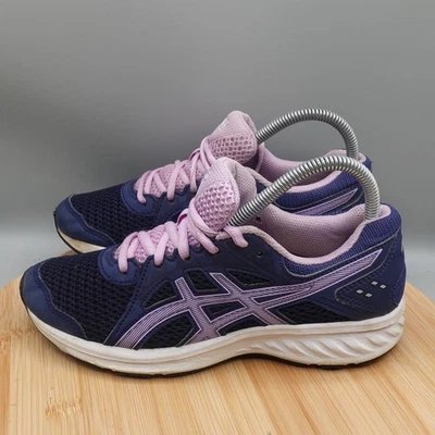 Tênis de corrida Asics Jolt 2 4.5Y feminino 6 azul índigo astral 1014A035 falhas - Imagem 1 de 4