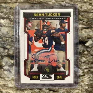 Sean Tucker 2023 Panini Score Rookie Auto RC #318 Syracuse Tampa Bay Buccaneers - Picture 1 of 2