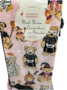 Plush Throw Reversible Teddy Bear Halloween Costume - Picture 1 of 3