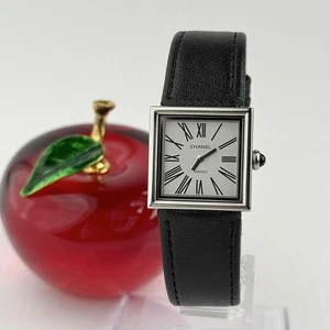 Chanel Mademoiselle Women's Square Watch New Battery & Custom Strap Used - Picture 1 of 14
