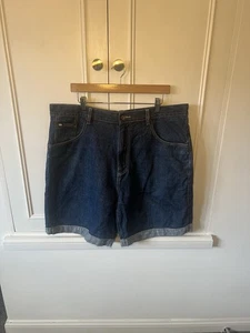 Echo Unltd Jean Shorts Jorts Mens 38” Baggy Fit Big Skate Grunge Jorts - Picture 1 of 12