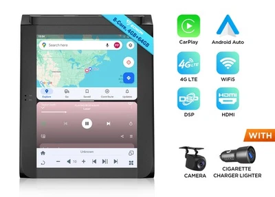 For Ford F-150 FDMX6S 4+64 Android 12.1" IPS CarPlay Car Stereo Radio GPS 4G LTE - Image 1 of 4