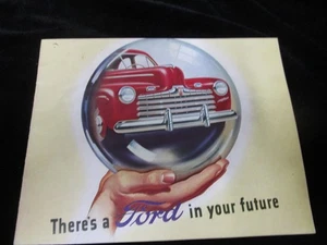 1946 Ford Car NOS Sales Brochure - 20 Pages Super DeLuxe, Deluxe, Standard - Picture 1 of 2