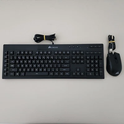 Corsair K55 Wired RGB lights iCUE Backlit Black Gaming Keyboard CH-9206015 NA - Image 1 of 4