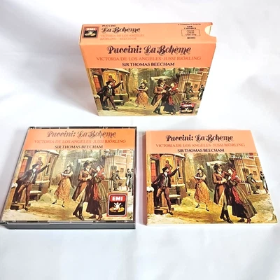 Puccini: LA BOHEME-Victoria de Los Angeles/Bjorling/Beecham 2CDs W/Booklet- 7010 - Image 1 of 4