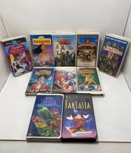 LOT OF 10 DISNEY & Dreamworks VHS MOVIES, ALL IN THE ORIGINAL CASES EUC - Bild 1 von 12