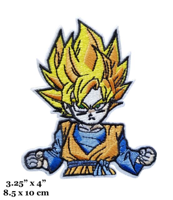 Dragon Ball Z Japanese Anime' Tattoo GOKU 3.5 X 2 Sewn/Iron On