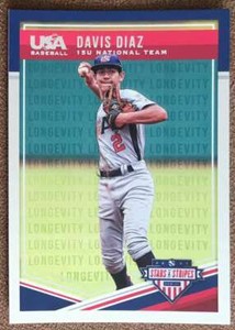 2018 Panini Stars & Stripes Longevity Parallel Davis Diaz #52