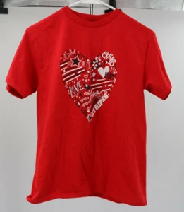 T-shirt tema I Love USA - Ragazza Medium - Nuova con etichetta - Foto 1 di 6